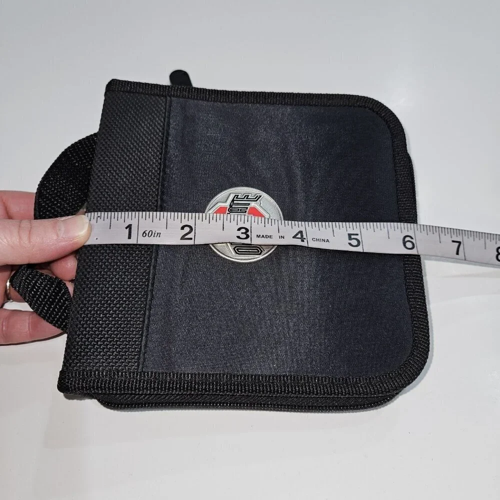 Ohio State University OSU Buckeyes Black CD Holder Case Travel Leed's ~ Holds 16